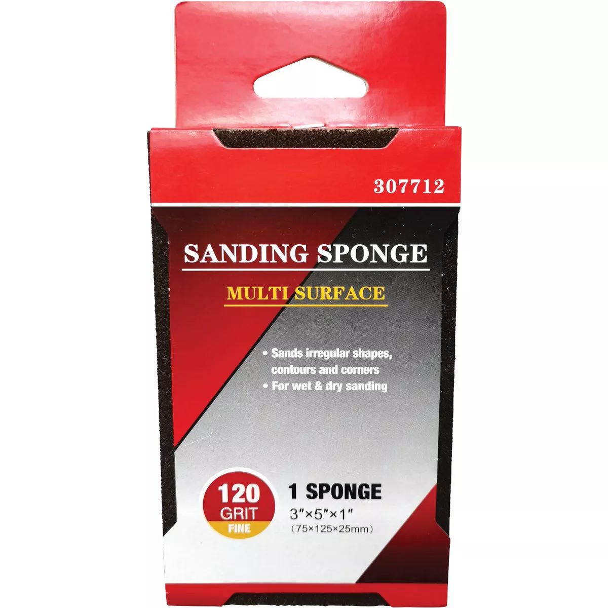 Jumbo All-Purpose 3 In. x 5 In. x 1 In. 120 Grit Fine Sanding Sponge ...