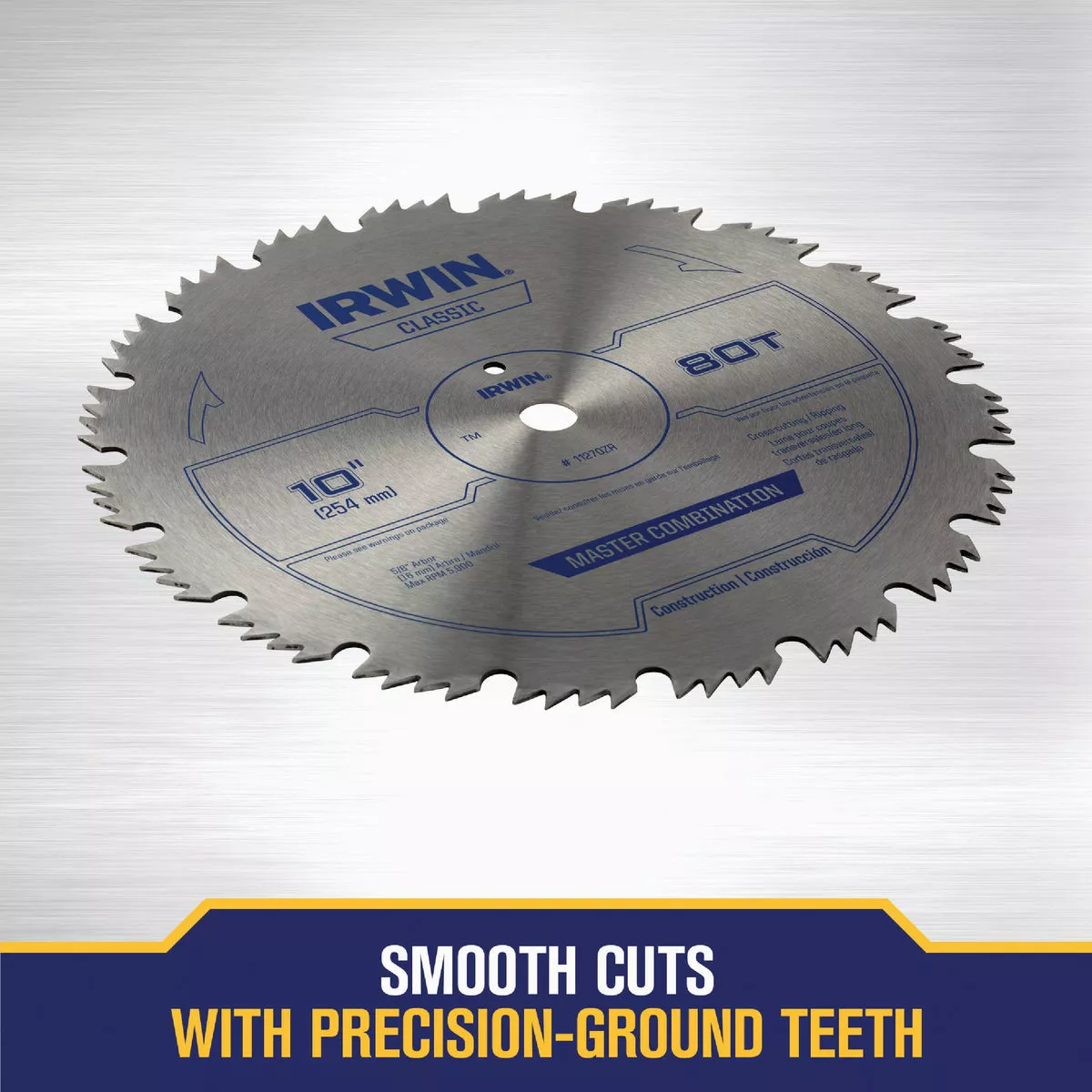 Irwin Steel 10 In. 80-Tooth Ripping/Crosscutting Circular Saw Blade - photo 4