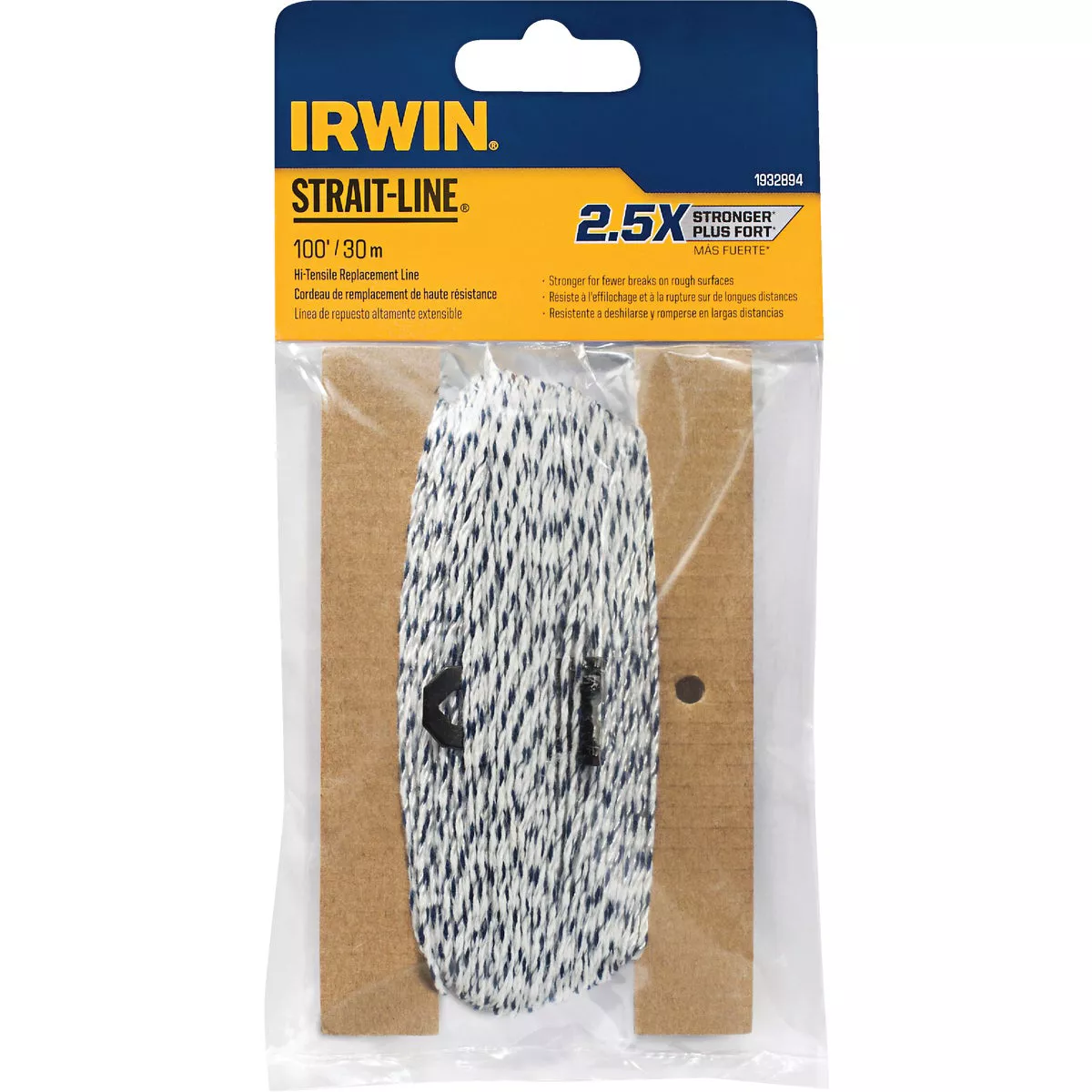 Irwin STRAIT-LINE 100 Ft. Twisted Hi-Tensile Chalk Line