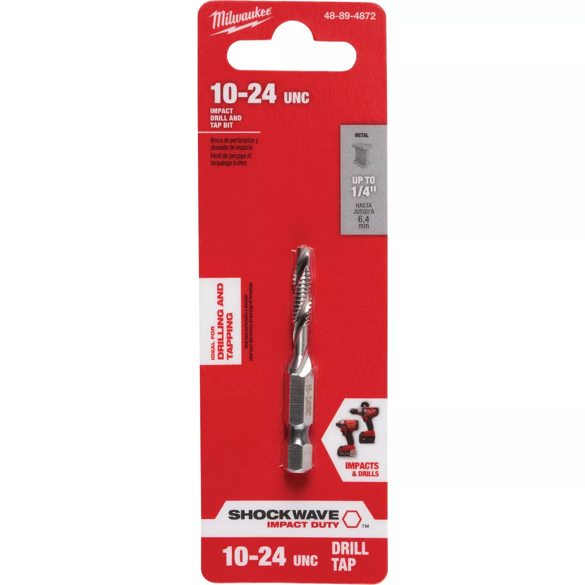 Milwaukee Shockwave 10-24 UNC Impact Drill Tap Bit