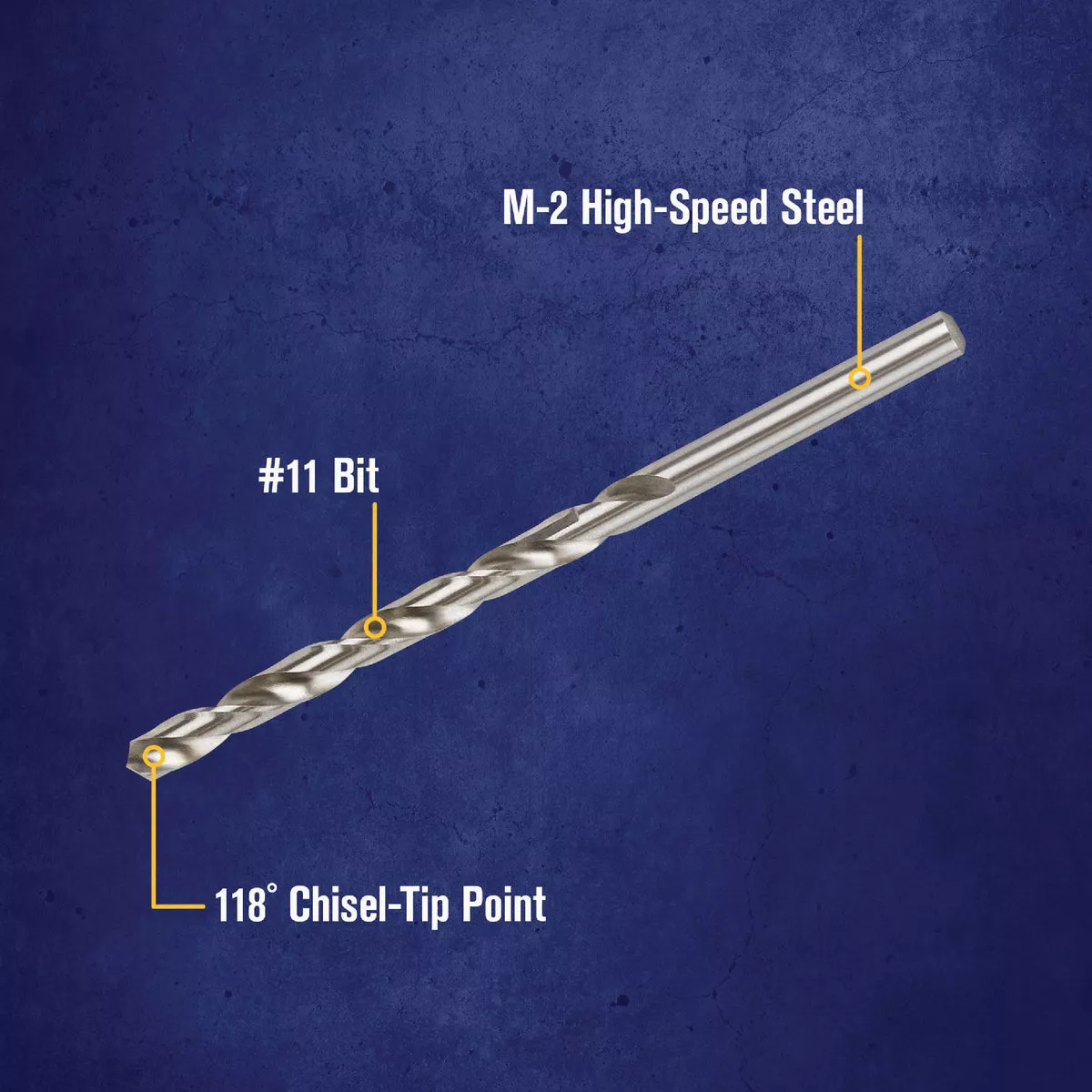 Irwin #11 Bright High Speed Steel Wire Gauge Drill Bit - photo 2