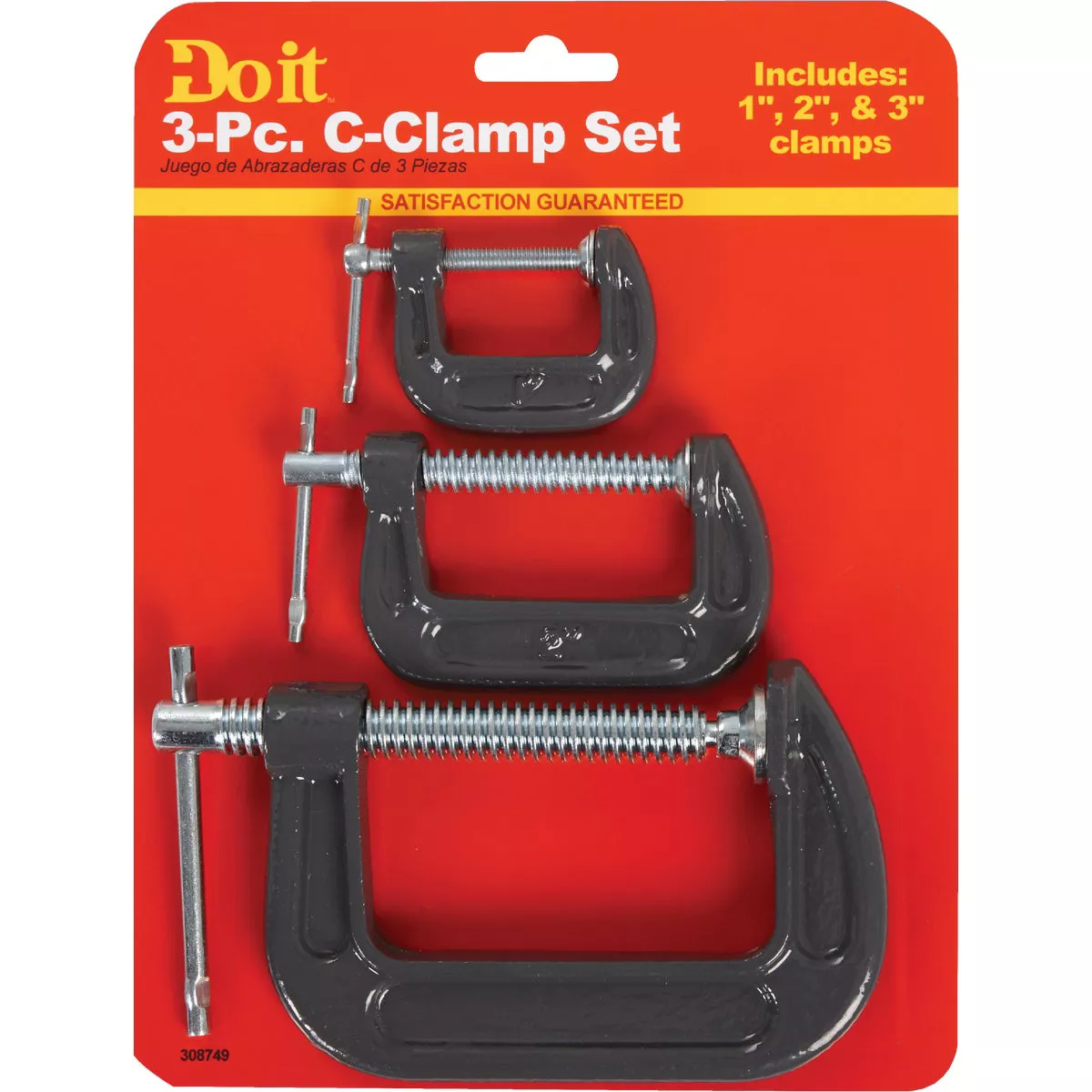Do it 1 In., 2 In. & 3 In. C-Clamp Set (3-Piece)