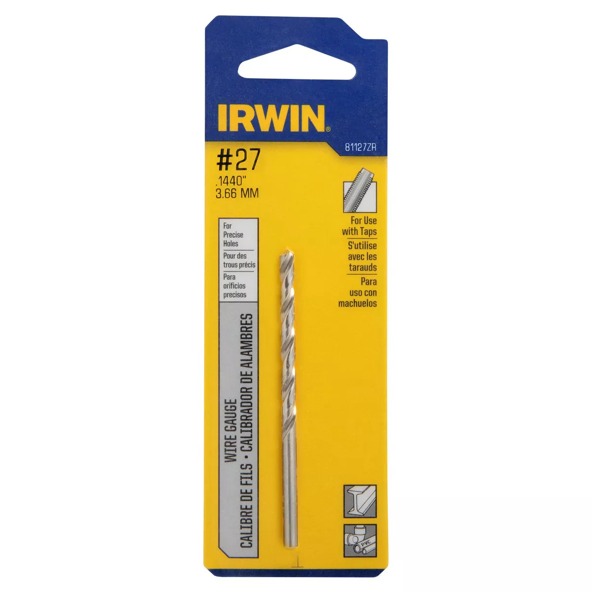 Irwin #27 Bright High Speed Steel Wire Gauge Drill Bit - photo 2
