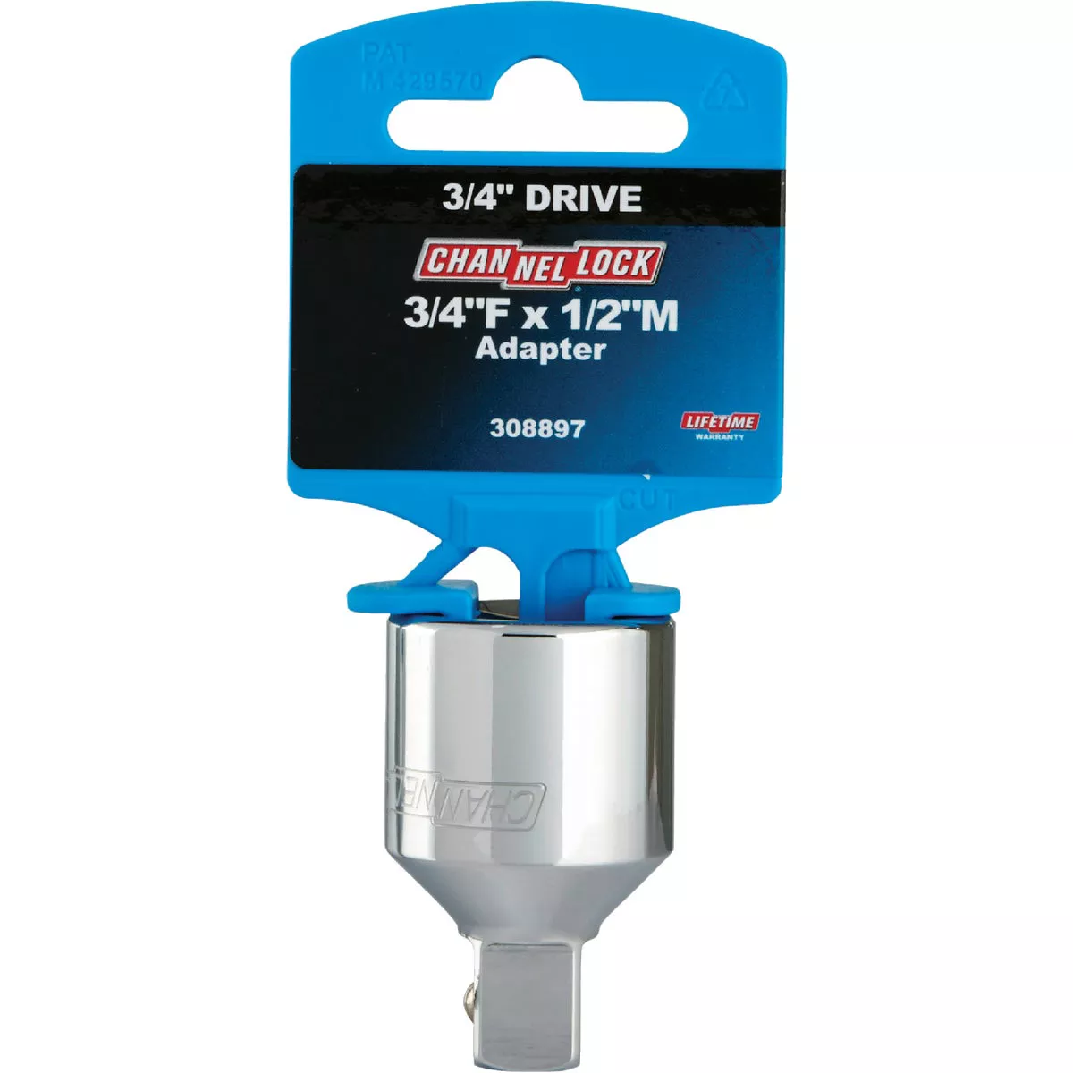 Channellock 3/4 In. F x 1/2 In. M Socket Adapter - photo 2