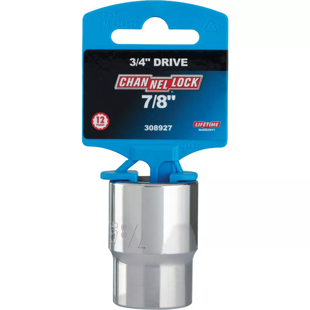 Channellock 3/4 In. Drive 7/8 In. 12-Point Shallow Standard Socket - photo 2