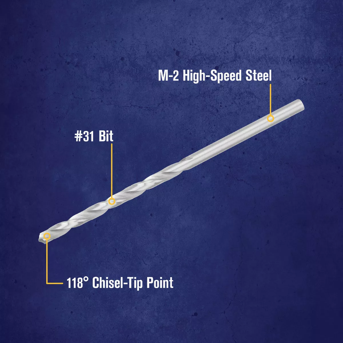 Irwin #31 Bright High Speed Steel Wire Gauge Drill Bit - photo 3