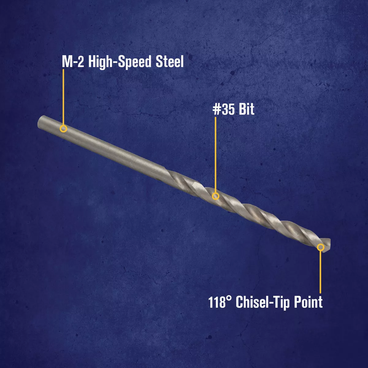 Irwin #35 Bright High Speed Steel Wire Gauge Drill Bit - photo 3