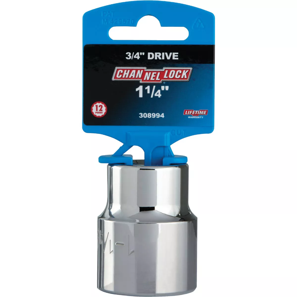 Channellock 3/4 In. Drive 1-1/4 In. 12-Point Shallow Standard Socket - photo 2