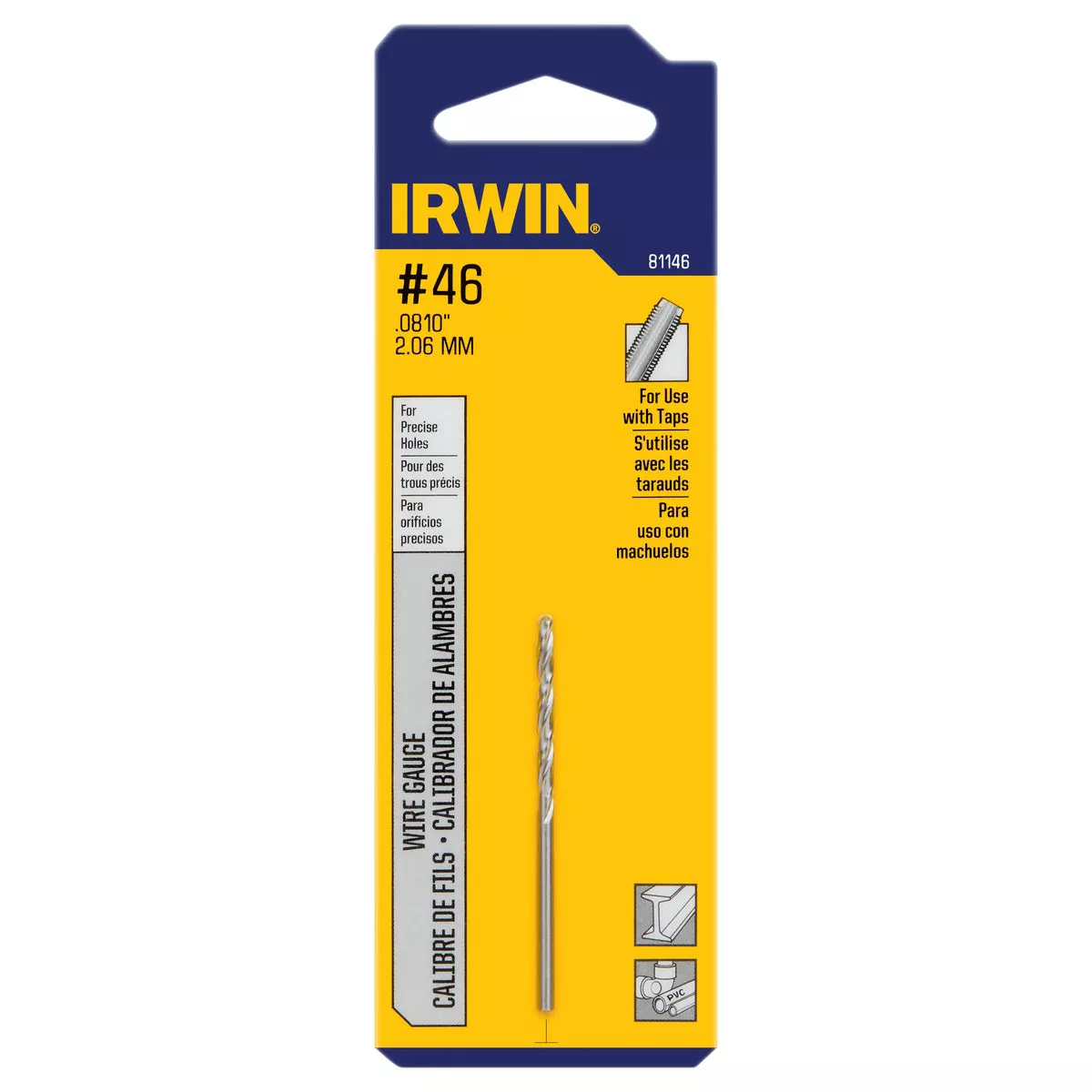 Irwin #46 Bright High Speed Steel Wire Gauge Drill Bit - photo 2