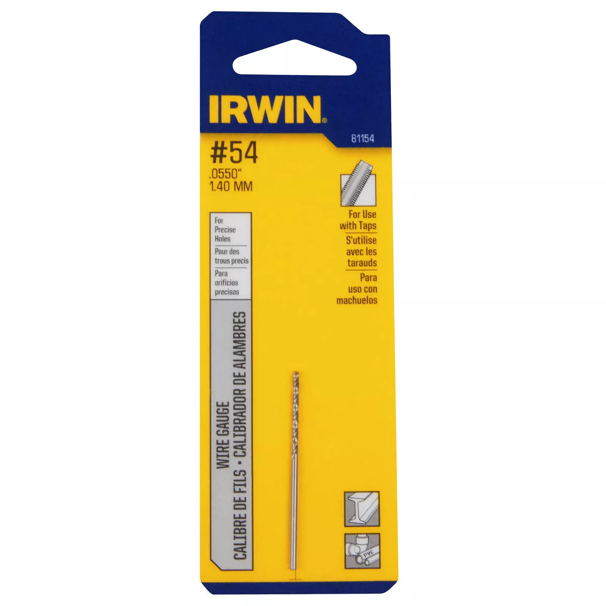 Irwin #54 Bright High Speed Steel Wire Gauge Drill Bit - photo 2