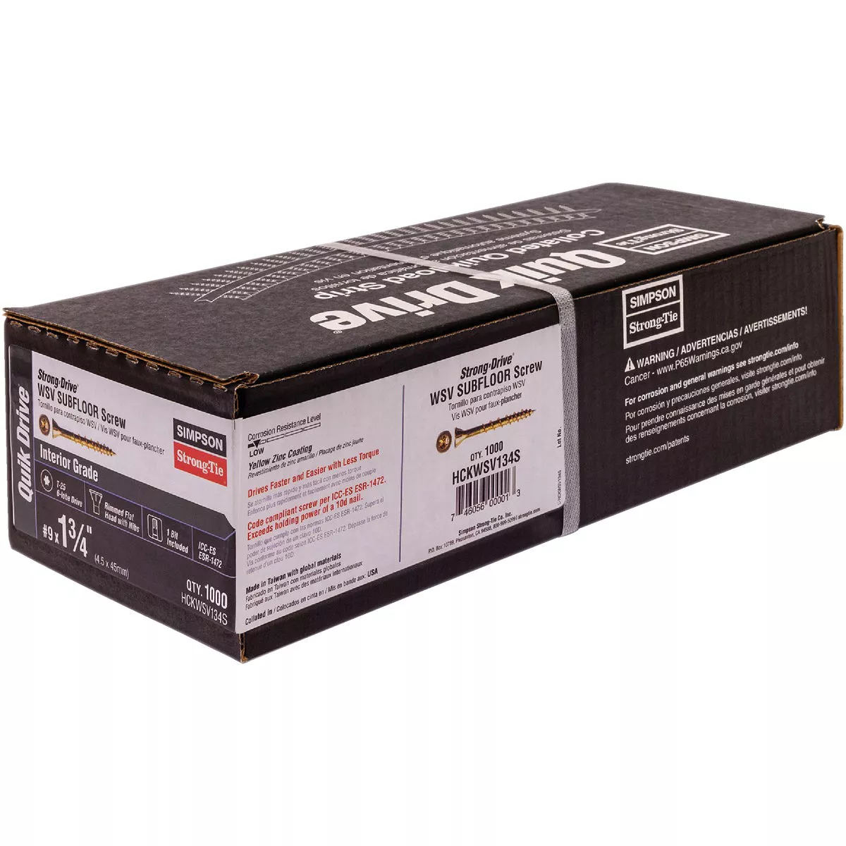 Simpson Strong-Tie Strong-Drive WSV Subfloor #9 x 1-3/4 In. T25 Yellow Zinc Collated Wood Screw (1000 Ct.) - photo 3