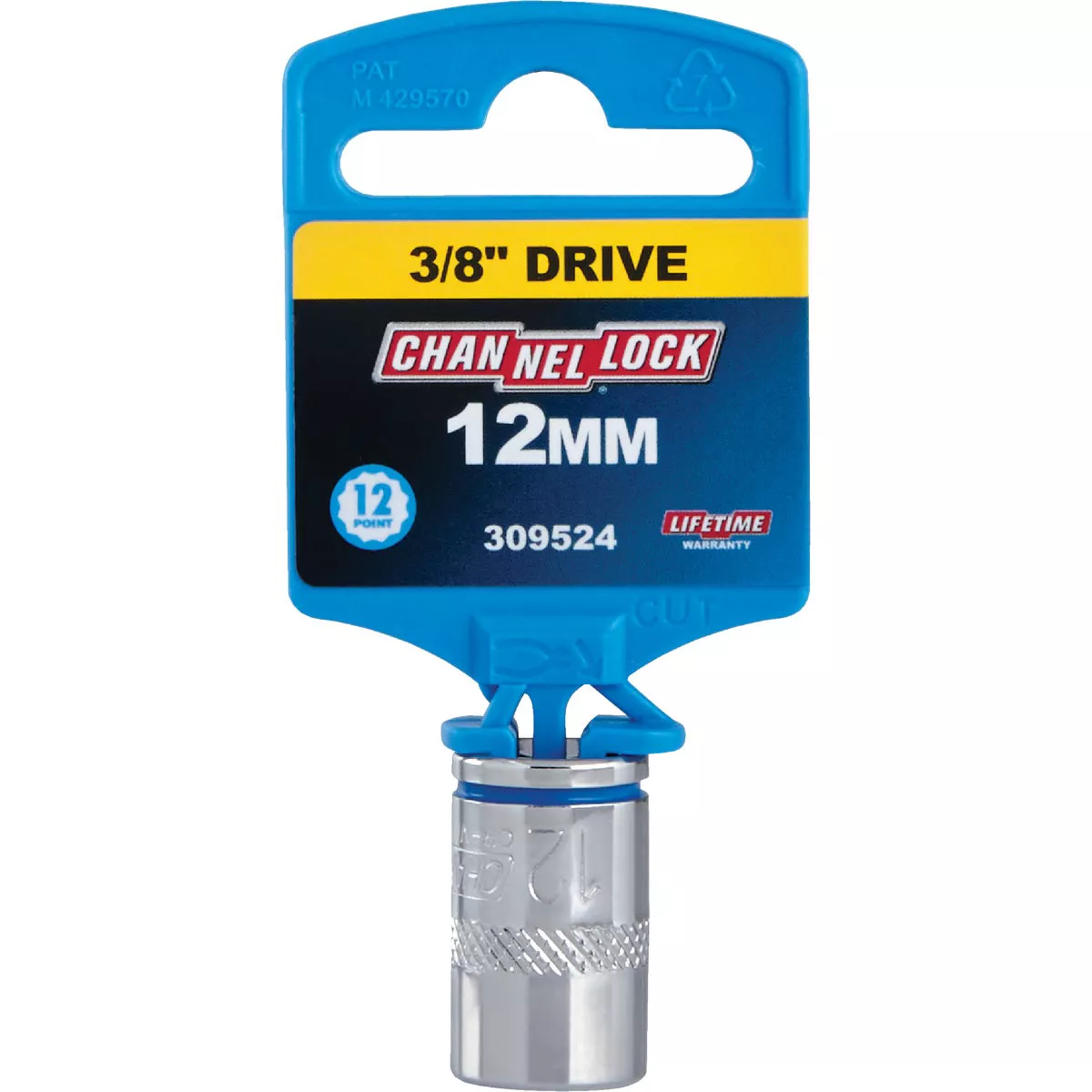 Channellock 3/8 In. Drive 12 mm 12-Point Shallow Metric Socket - photo 2