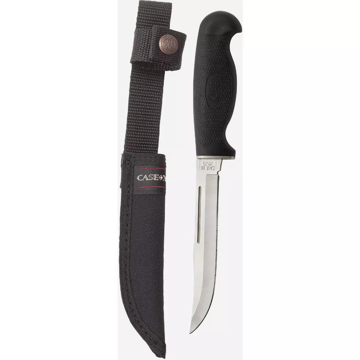 Case 5.20 In. Lightweight Hunter Clip Fixed Blade Knife with Ballistic Nylon Sheath
