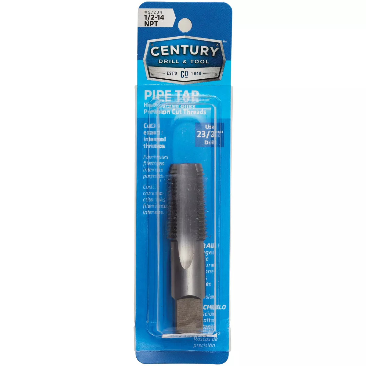 Century Drill & Tool 1/2-14 NPT National Pipe Thread Tap