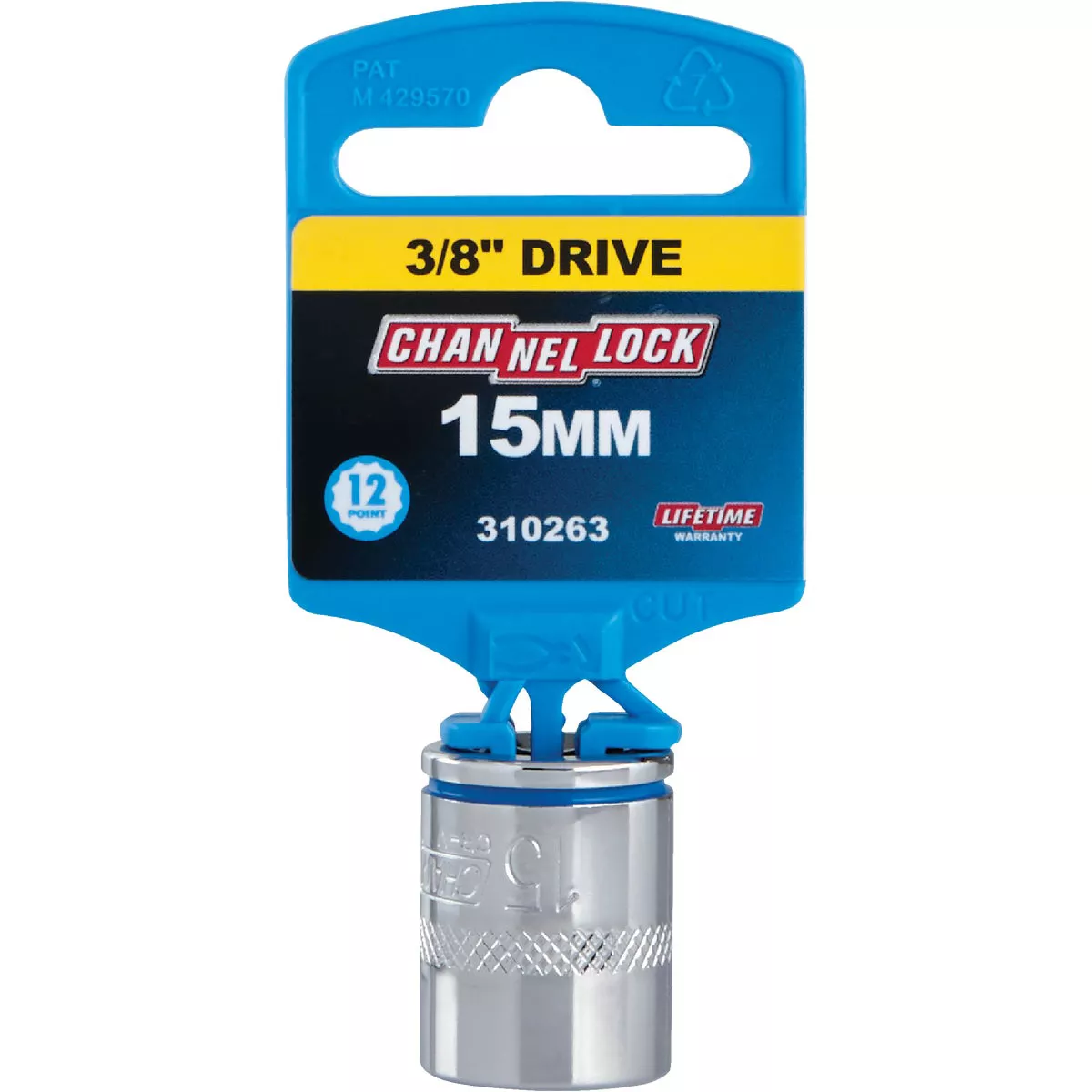 Channellock 3/8 In. Drive 15 mm 12-Point Shallow Metric Socket - photo 2