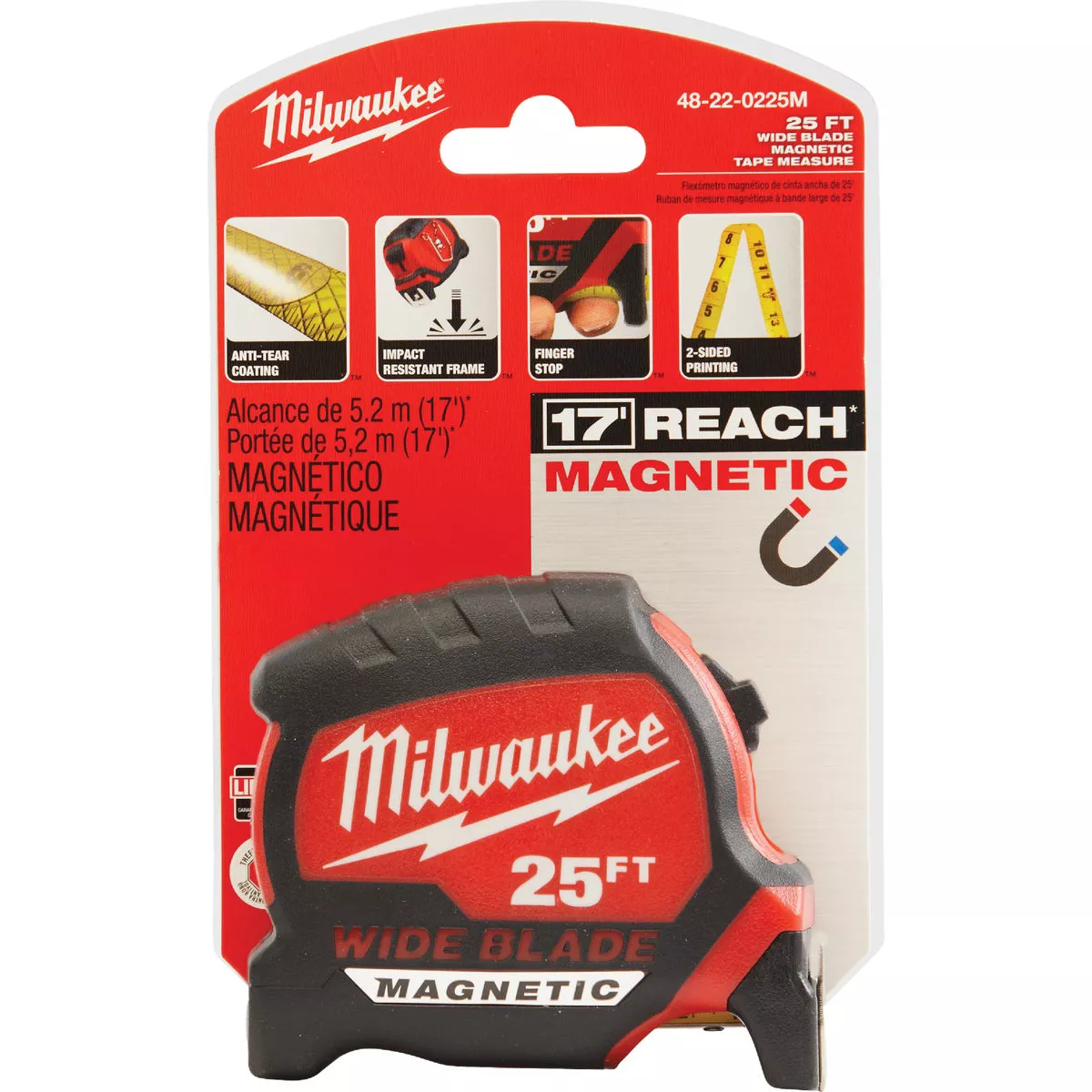 Milwaukee 25 Ft. Wide Blade Magnetic Tape Measure - photo 2