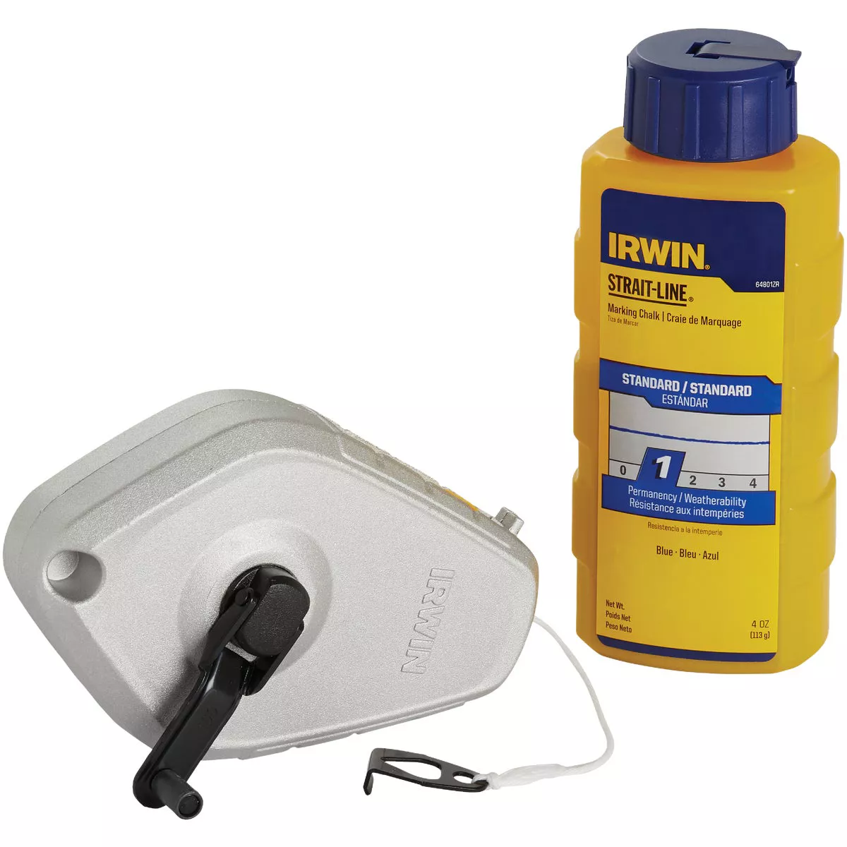 Irwin STRAIT-LINE 100 Ft. Classic Chalk Line Reel and Chalk, Blue - photo 3