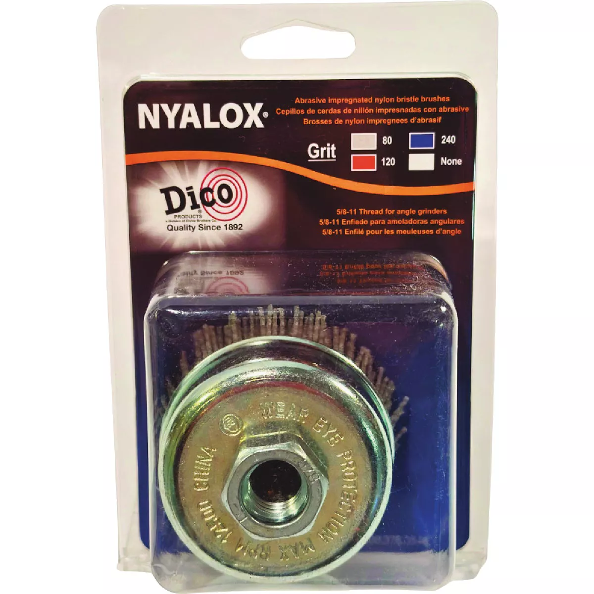 Dico Nyalox 3 In. Coarse Gray Angle Grinder Cup Brush - photo 2