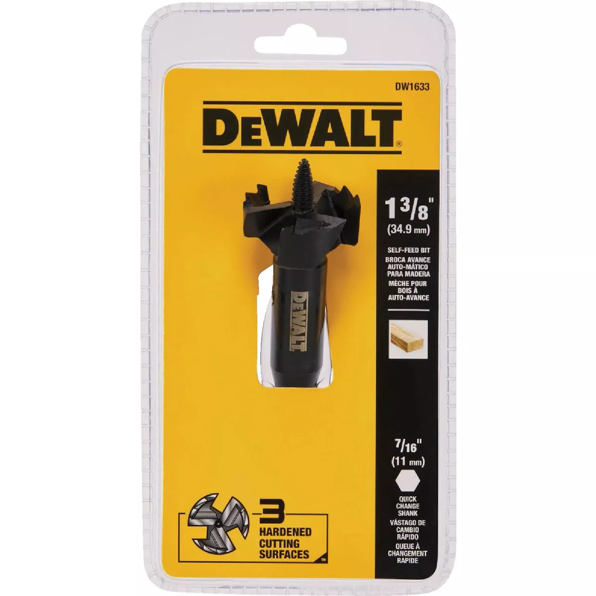 DEWALT 1-3/8 In. Heavy Duty Self-Feed Wood Bit - photo 2
