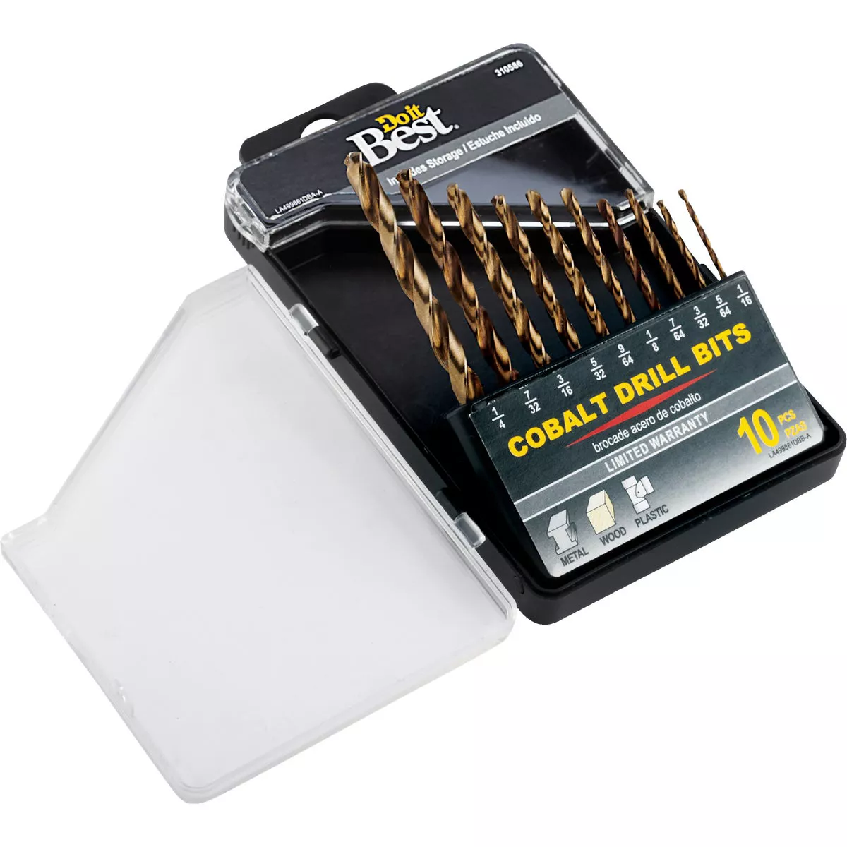 Do it Best 10-Piece Cobalt Drill Bit Set, 1/16 In. thru 1/4 In. - photo 3
