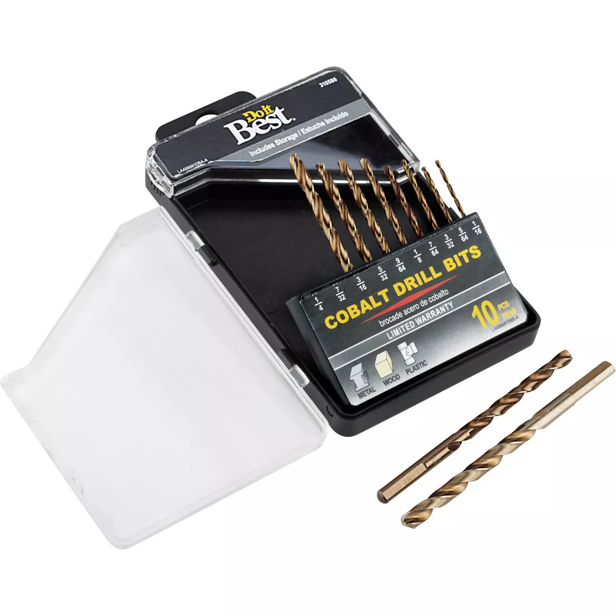 Do it Best 10-Piece Cobalt Drill Bit Set, 1/16 In. thru 1/4 In. - photo 4