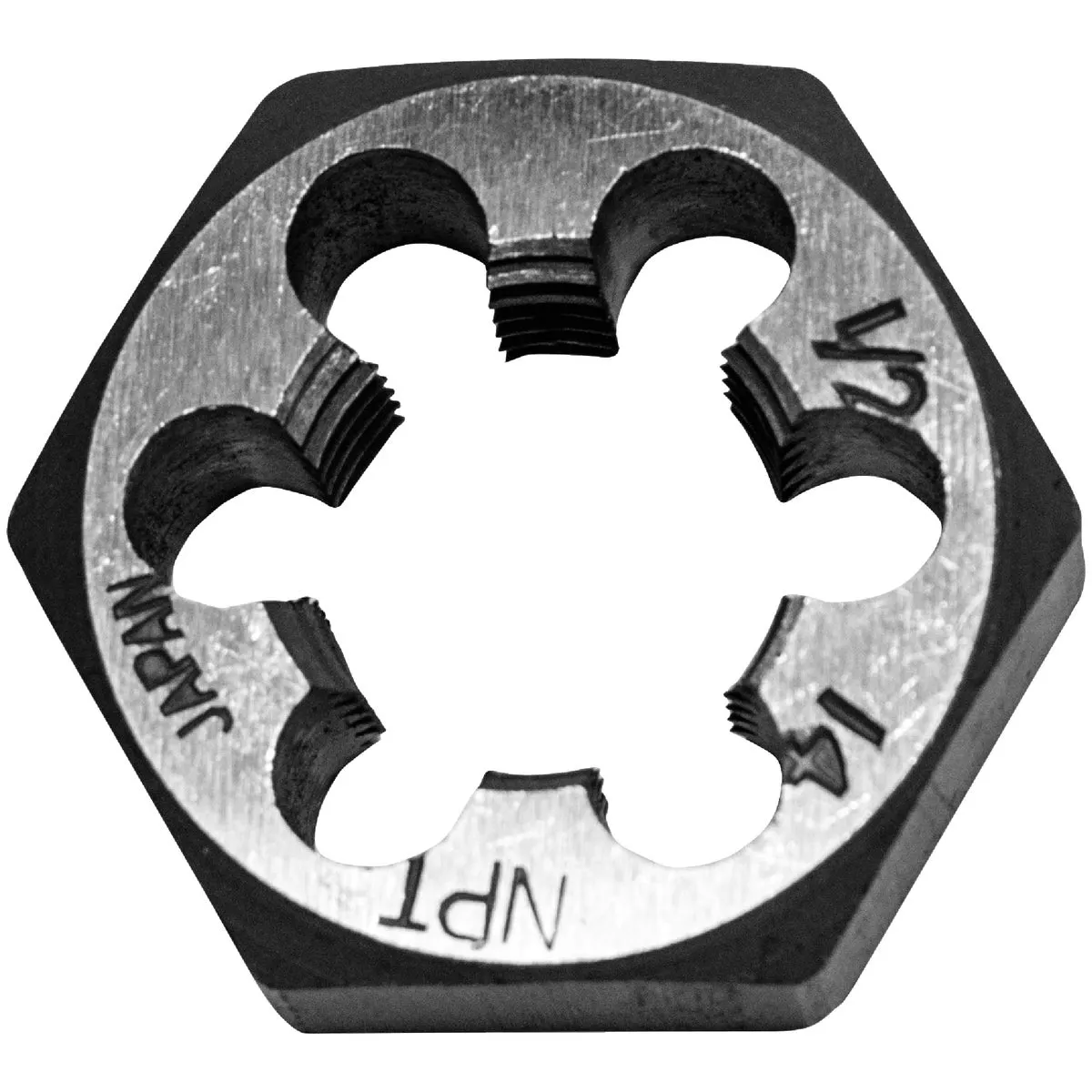 Century Drill & Tool 1/2-14 NPT 1 In. Across Flats Hexagon Pipe Die
