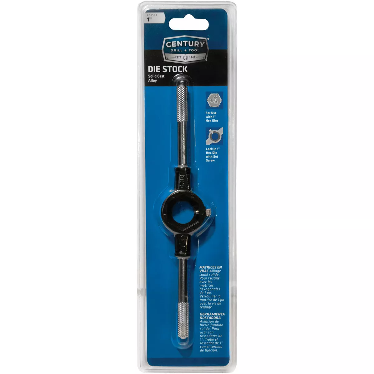 Century Drill & Tool Solid 1 In. Die Stock