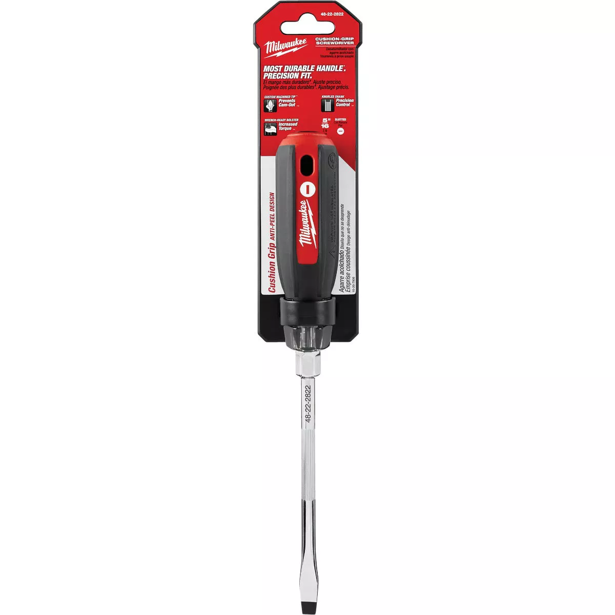 Milwaukee 5/16 In. x 6 In. Cushion Grip Slotted Screwdriver