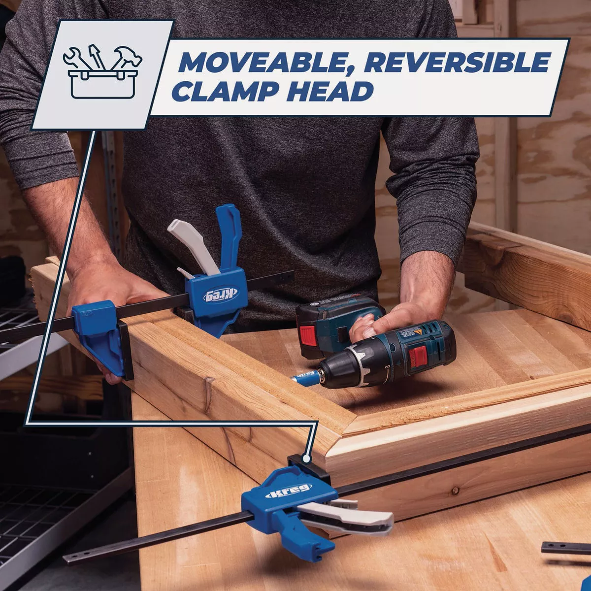 Kreg VersaGrip 6 In Bar Clamp - photo 6