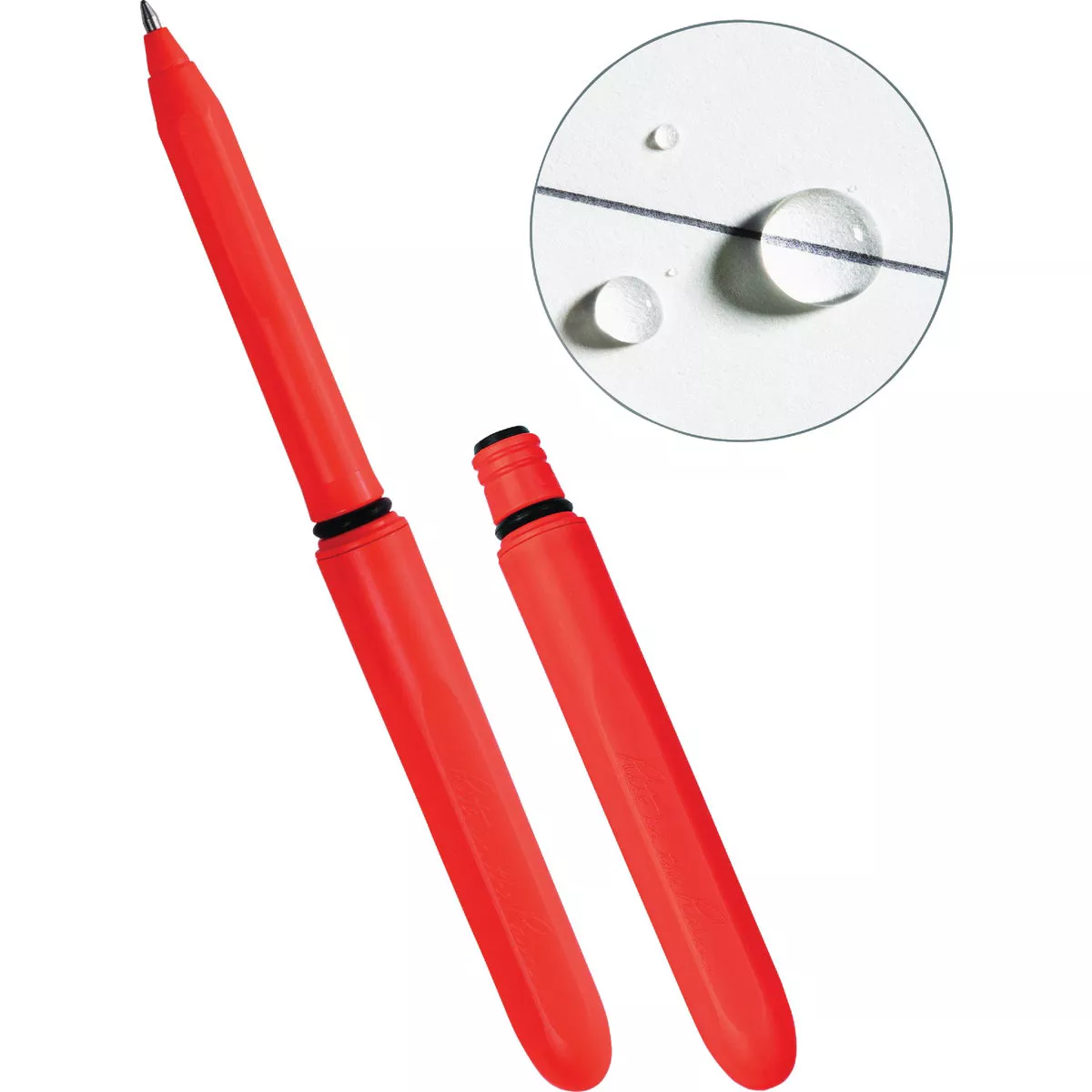 Rite in the Rain Orange All-Weather Pocket Pen, Black Ink (2-Pack)