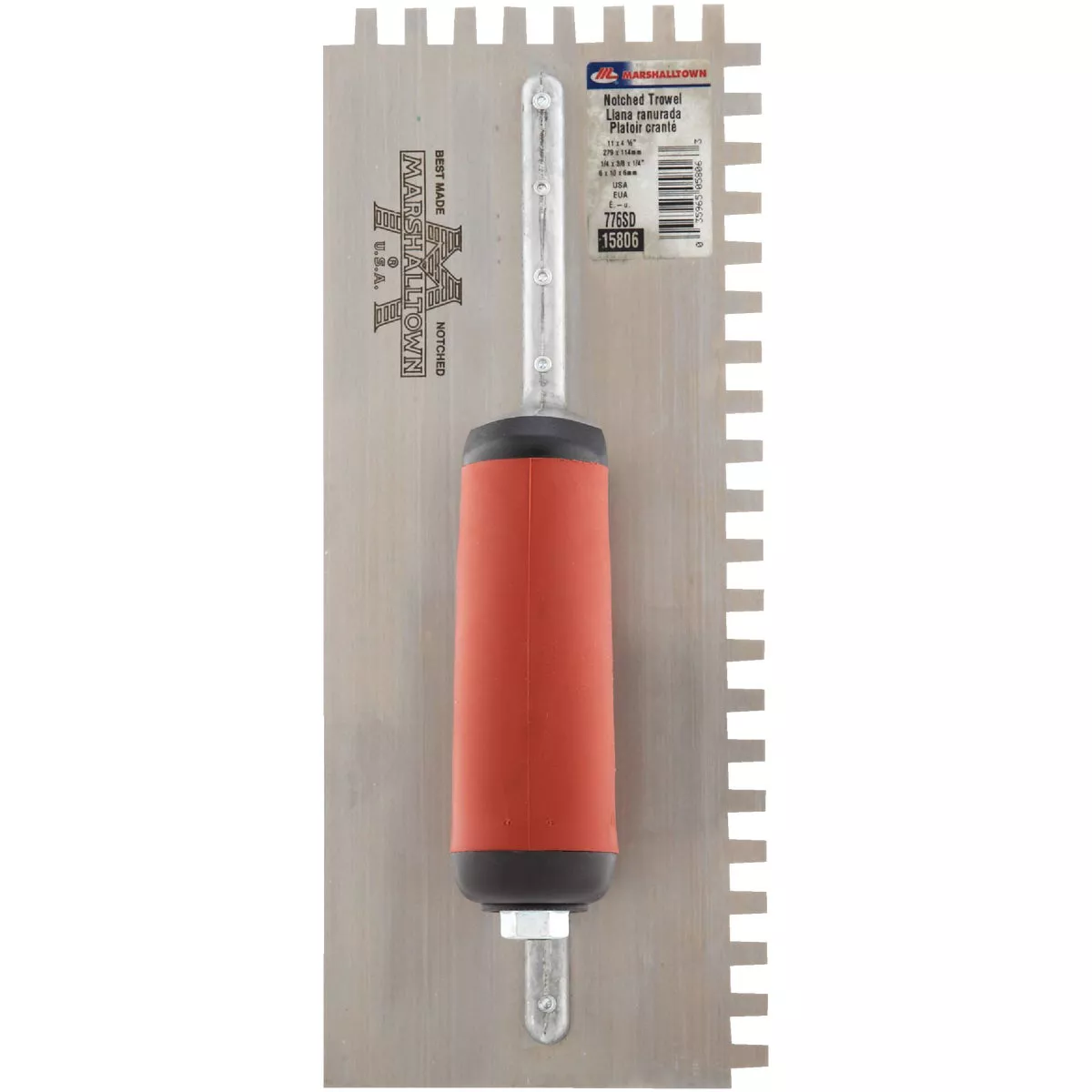 Marshalltown 1/4 In. x 3/8 In. Square Notched Trowel - photo 2