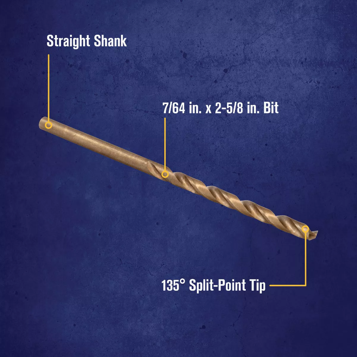 Irwin 7/64 In. Cobalt Pilot Point Drill Bit - photo 2