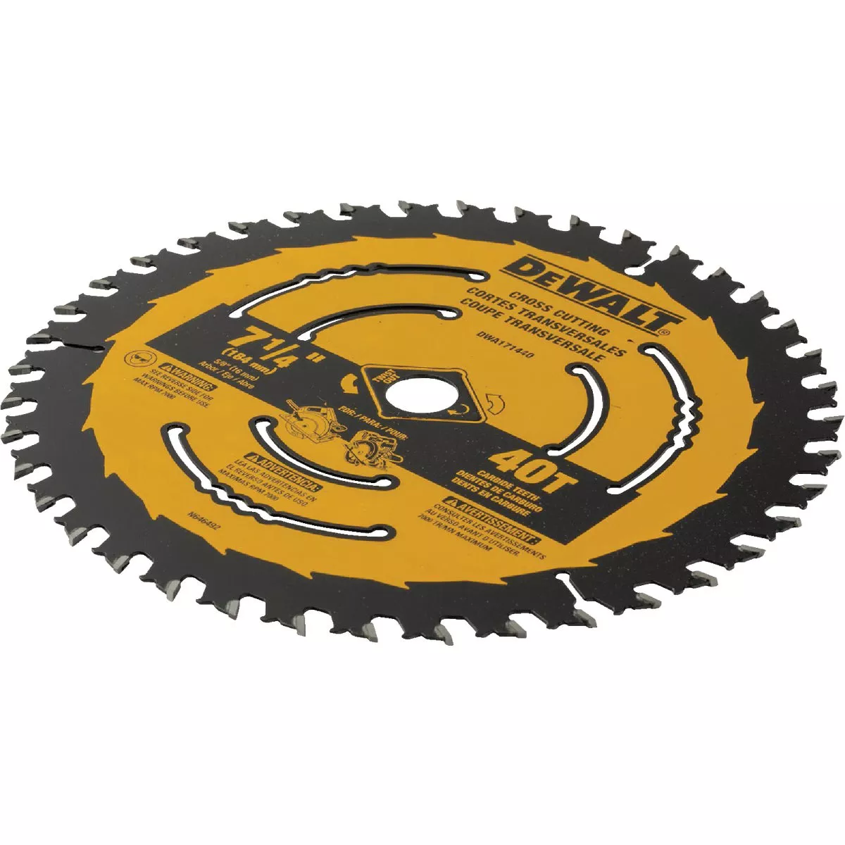 DEWALT 7-1/4 In. 40-Tooth Circular Saw Blade - photo 3