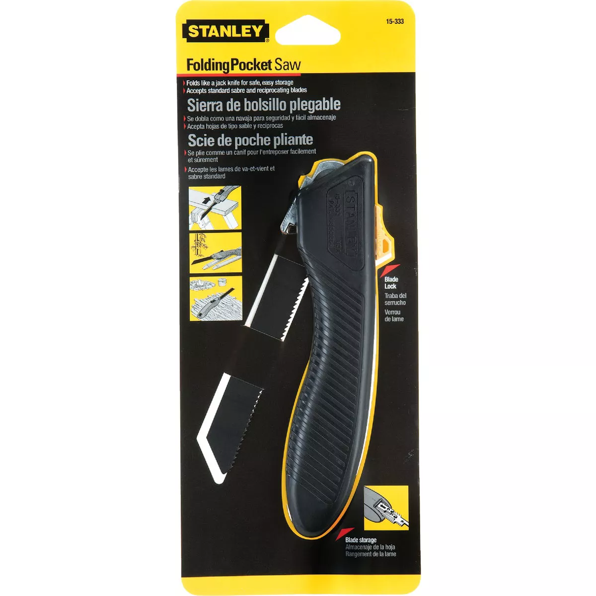 Stanley 6 In. Blade Folding Pocket Saw - photo 2
