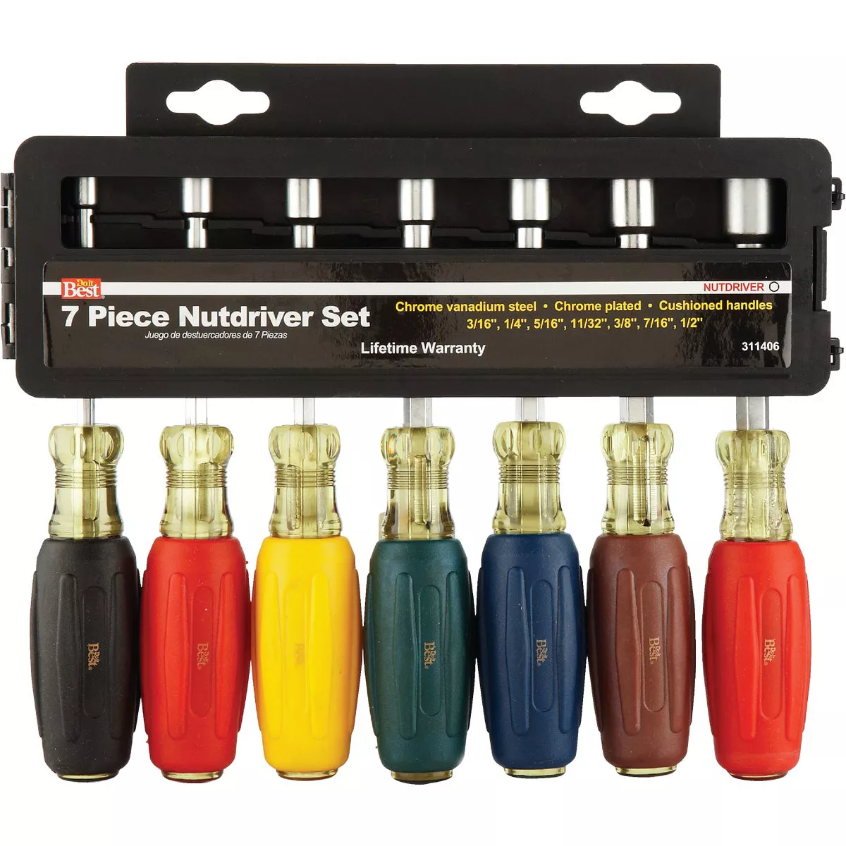 Do it Best Standard 3 In. Solid Shaft Nut Driver Set, 7-Piece - photo 2