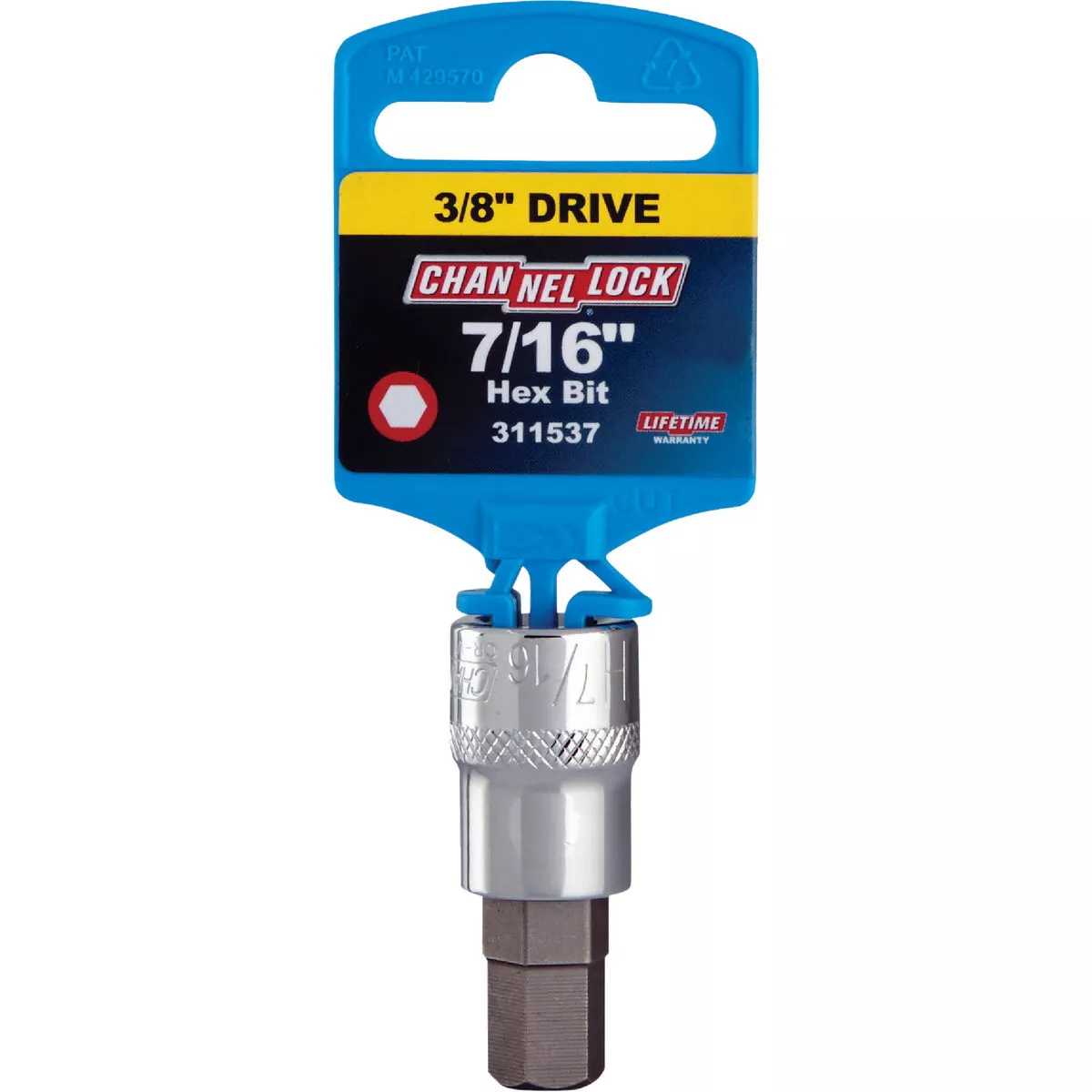 Channellock 3/8 In. Drive 7/16 In. 6-Point Standard Hex Bit Socket - photo 2