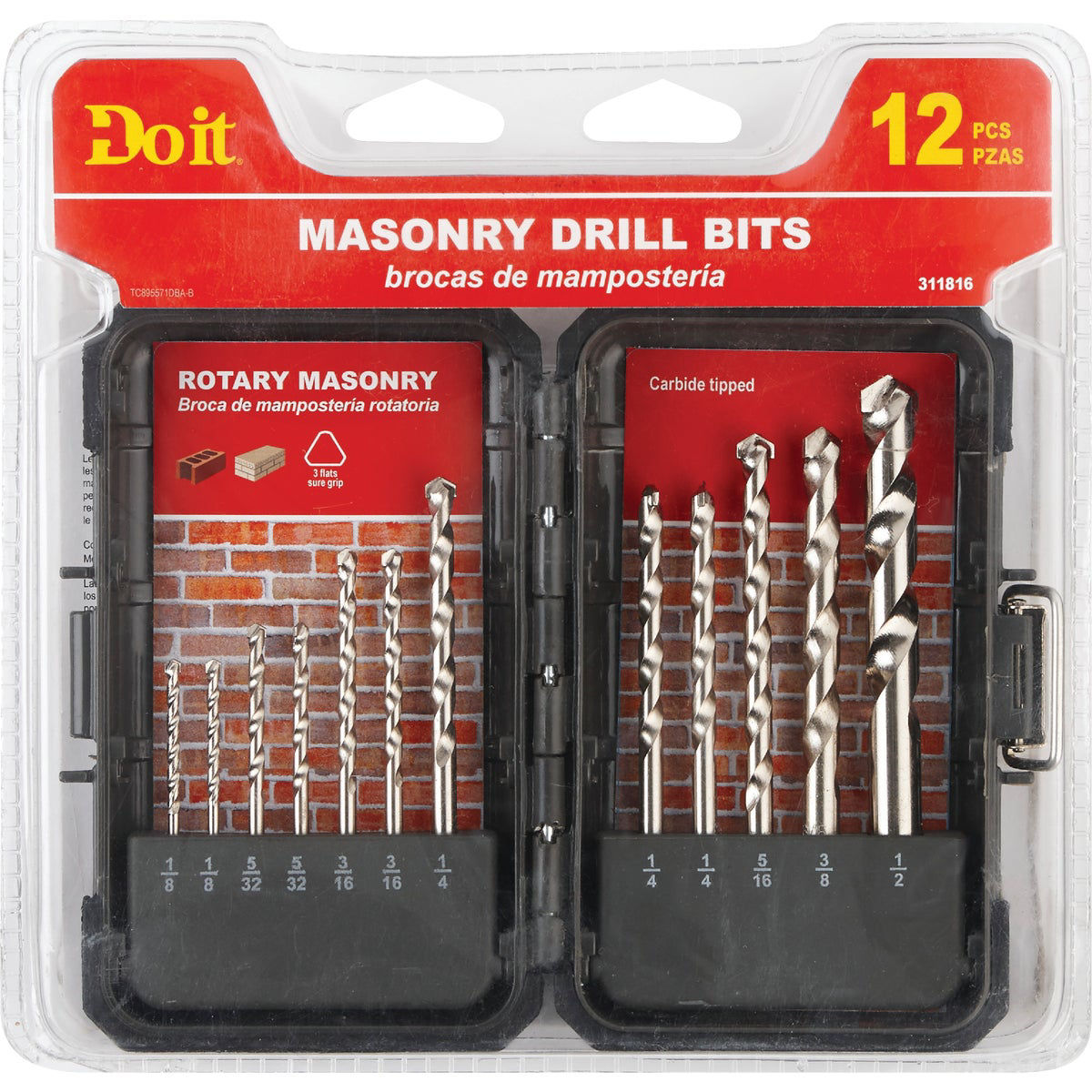 Do it Masonry Drill Bit Set (12Pieces) Do it Best