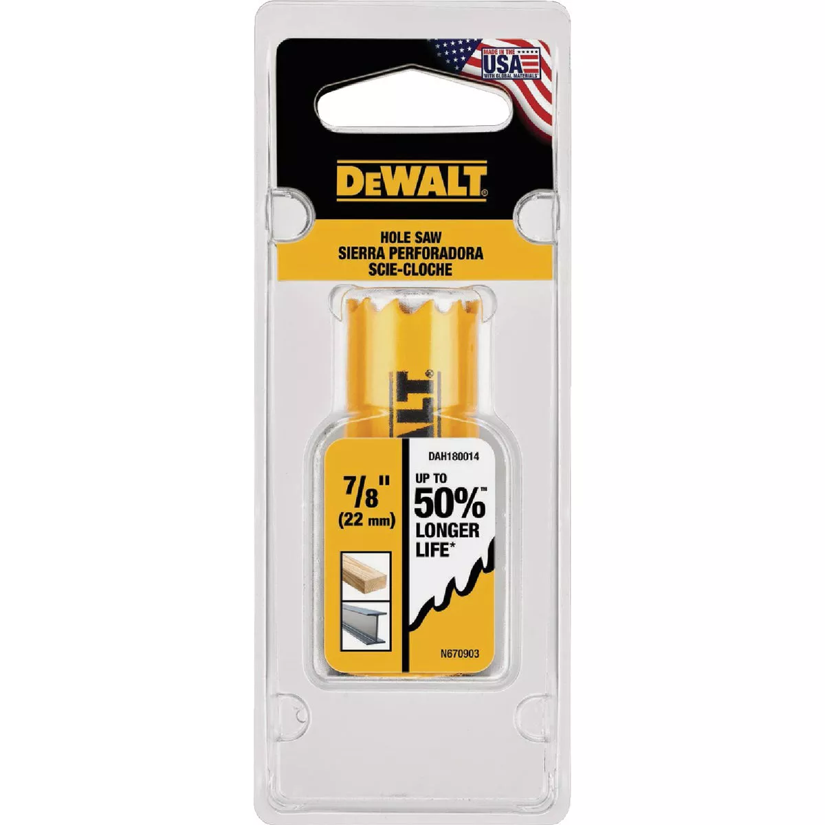 DEWALT 7/8 In. Bi-Metal Hole Saw - photo 2