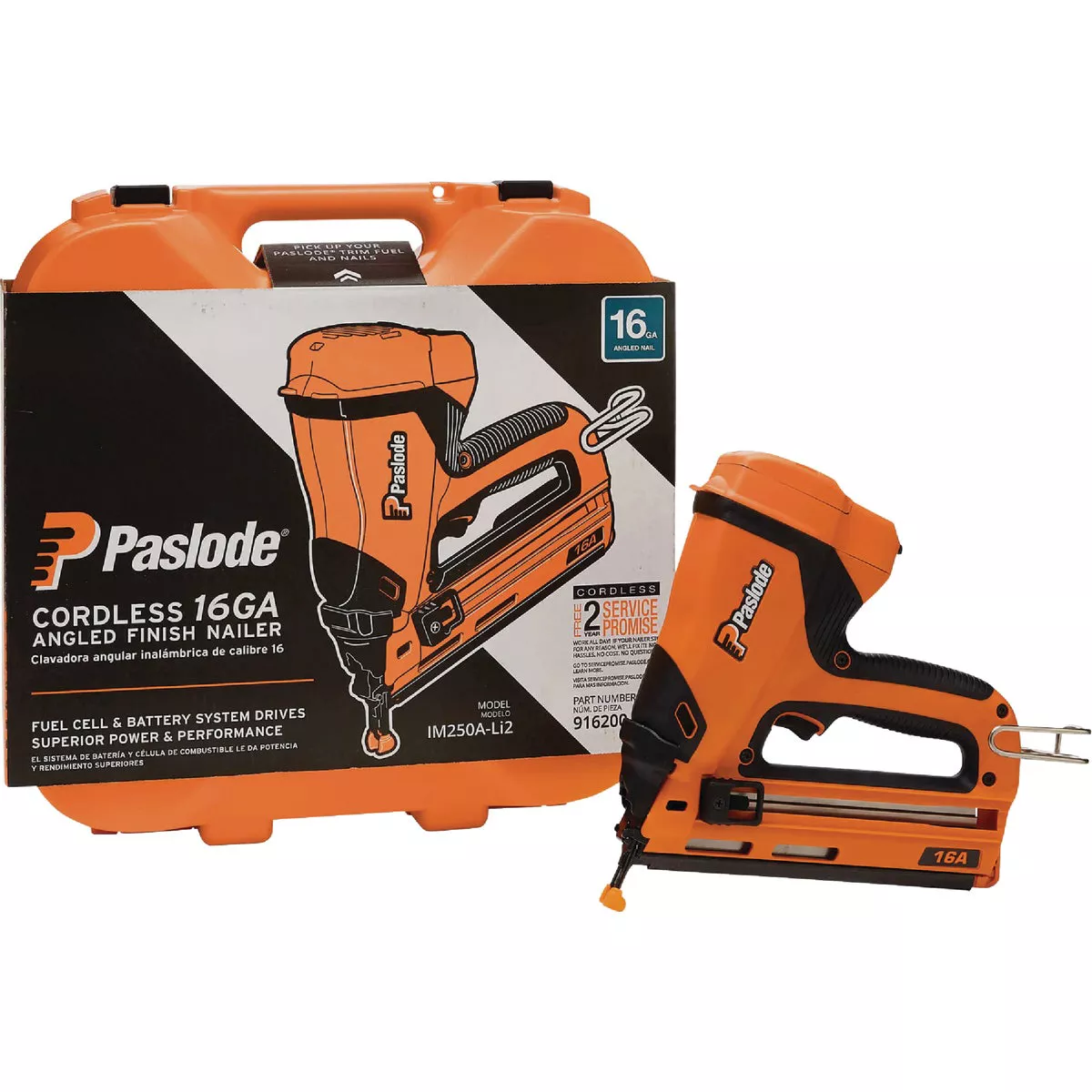 Paslode 7V Brushless 16-Gauge 2-1/2 In. Angled Cordless Finish Nailer Kit with Battery & Charger - photo 2