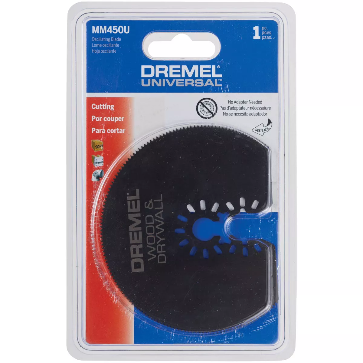 Dremel Universal 3-1/2 In. Carbon Steel Wood/Drywall Oscillating Blade - photo 2