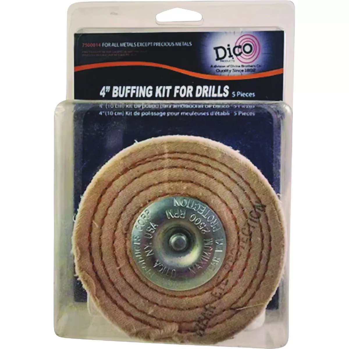 Dico 4 In. Buffing Kit with (2) Buffing Wheels & (3) Compounds - photo 2