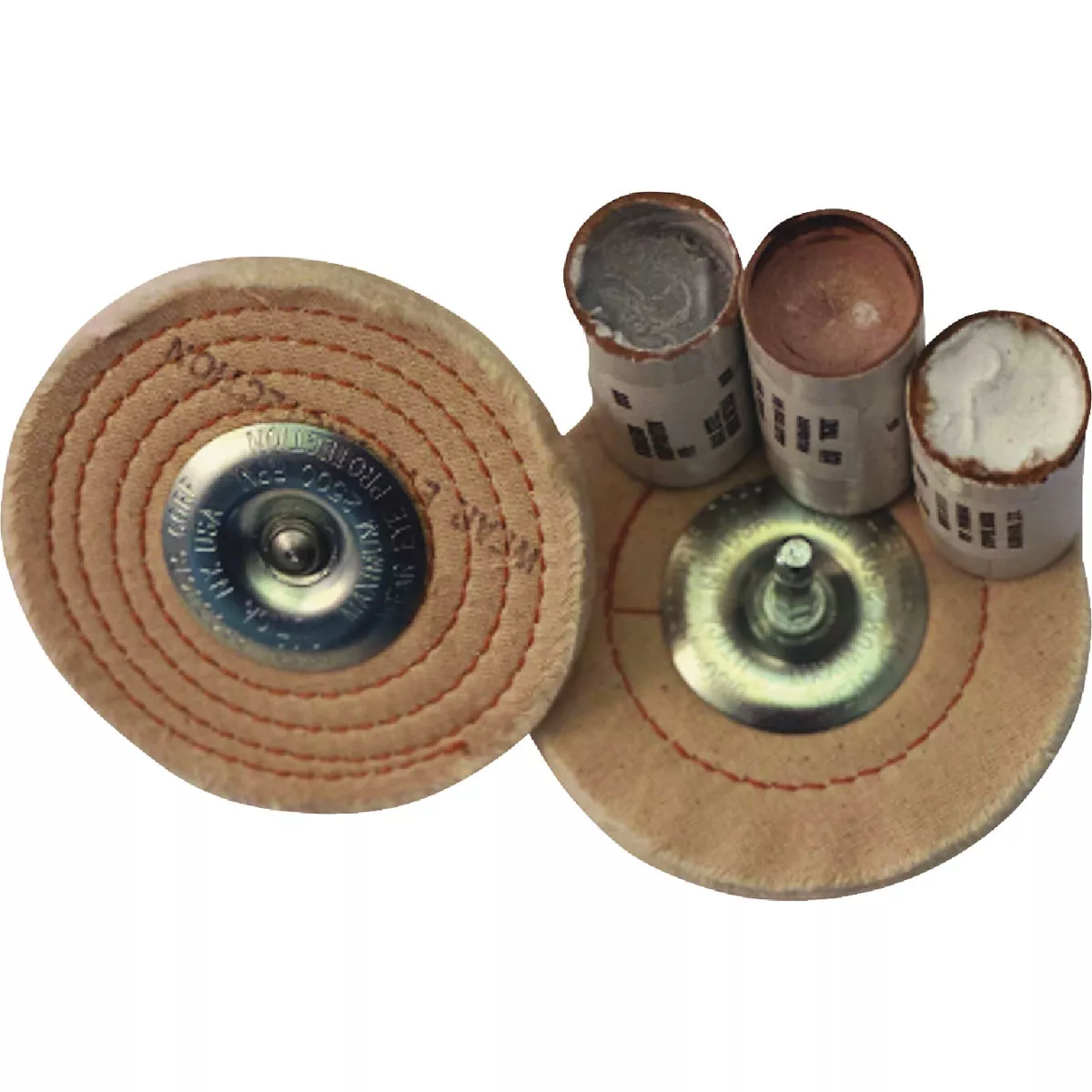 Dico 4 In. Buffing Kit with (2) Buffing Wheels & (3) Compounds - photo 3