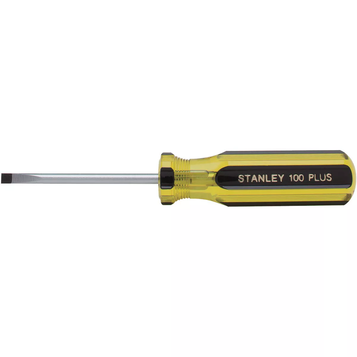 Stanley 100 PLUS 3/16 In. x 3 In. Cabinet Tip Slotted Screwdriver