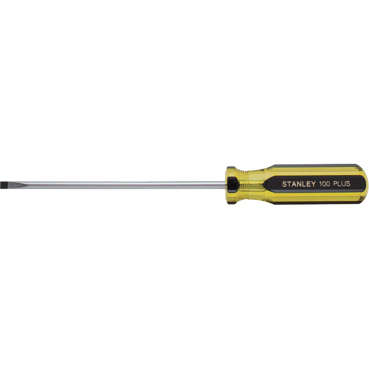 Stanley 100 PLUS 3/16 In. x 6 In. Cabinet Tip Slotted Screwdriver