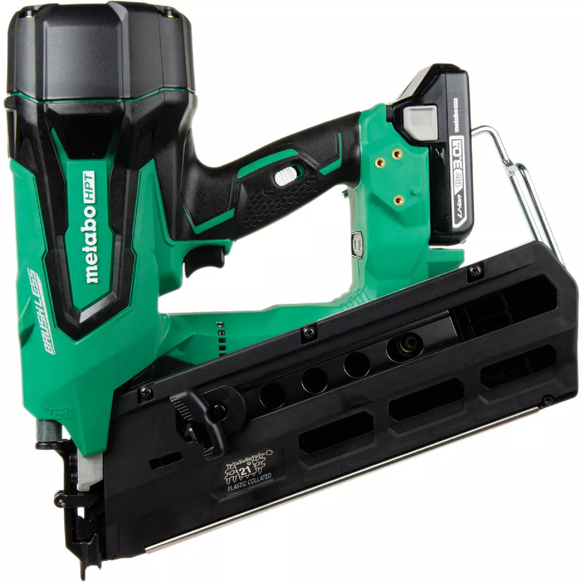 Metabo HPT 18V Lithium-Ion Brushless 21 Degree Plastic Collated Cordless Framing Nailer Kit - photo 2