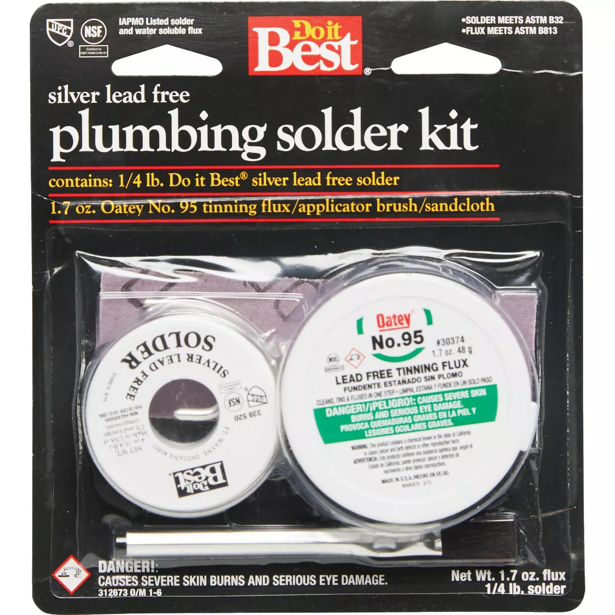 Do it Best Silver Lead-Free 1/4 Lb. No. 95 Solder Kit - photo 2