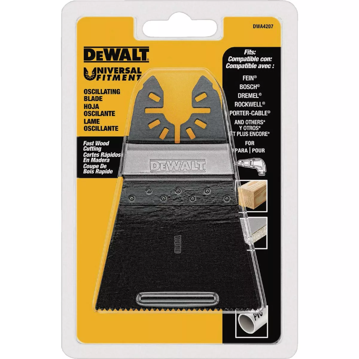 DEWALT Universal Fitment Bi-Metal Wide Fast Cut Oscillating Wood Blade - photo 2