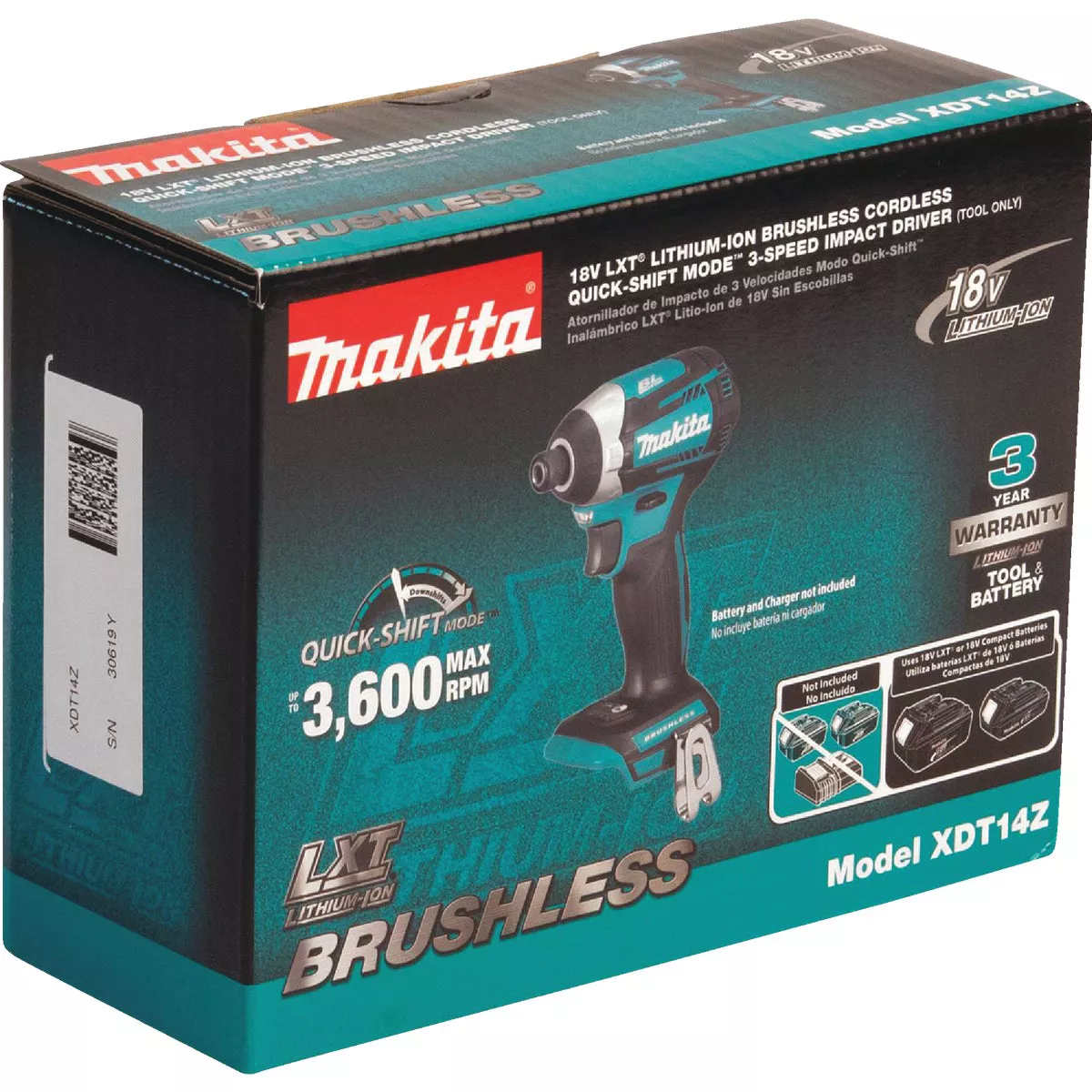 Makita 18-Volt LXT Lithium-Ion 3-Speed Brushless 1/4 In. Hex Cordless Impact Driver (Tool Only) - photo 12