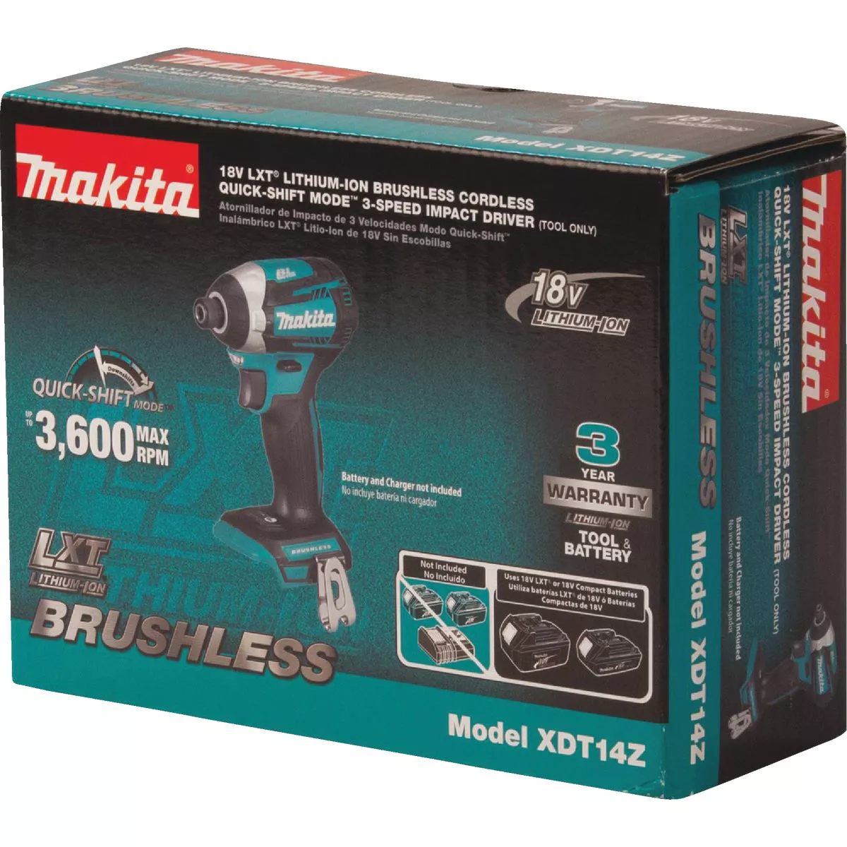 Makita 18-Volt LXT Lithium-Ion 3-Speed Brushless 1/4 In. Hex Cordless Impact Driver (Tool Only) - photo 13