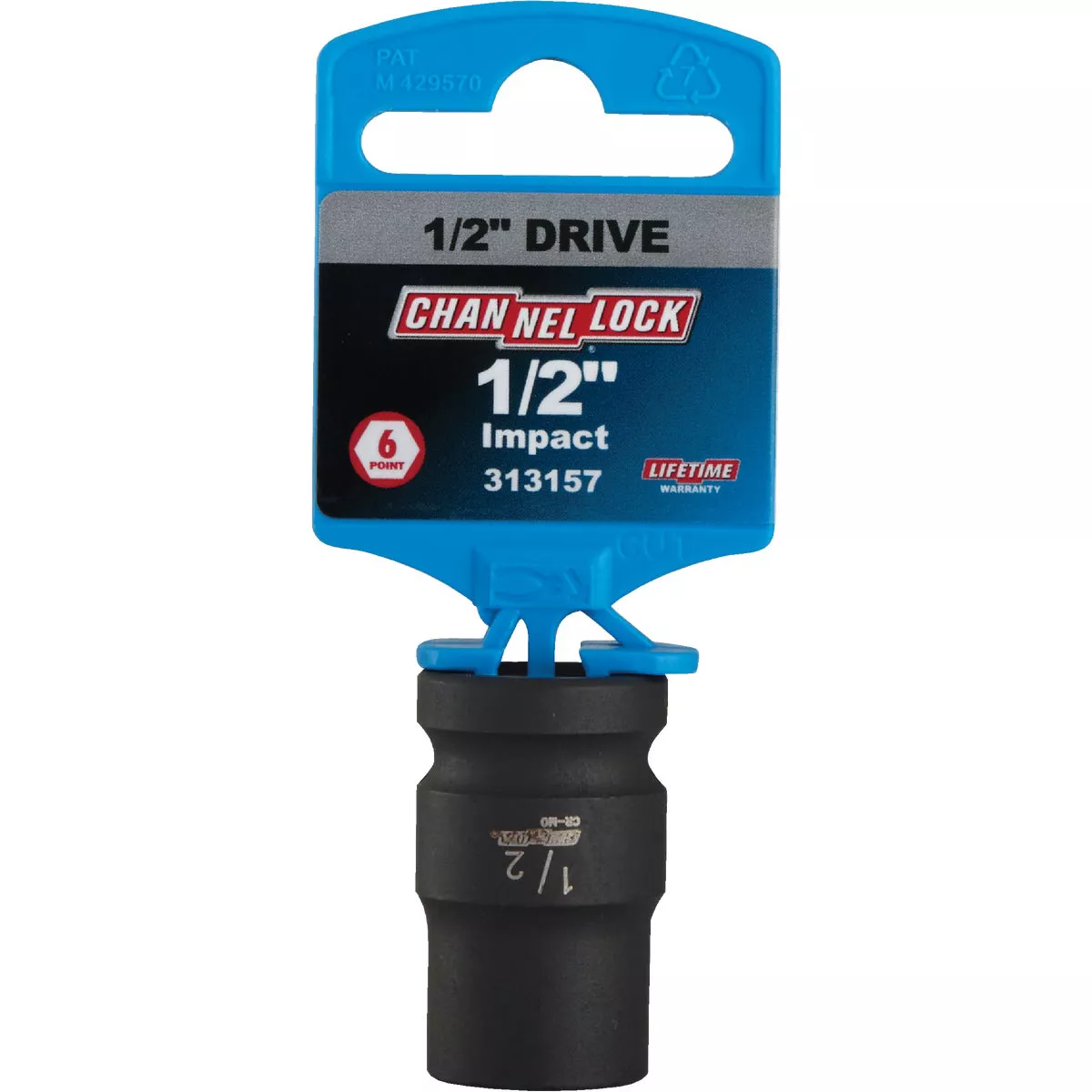 Channellock 1/2 In. Drive 1/2 In. 6-Point Shallow Standard Impact Socket - photo 2